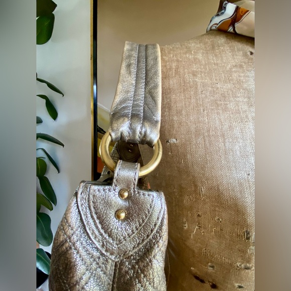 Marc Jacobs Metallic Quilted Leather Hobo - Picture 7 of 16